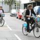 Louis Tomlinson and Liam Payne rent a couple of Boris bikes and go for a ride in London, England on August 22, 2012