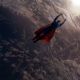 Superman (BRANDON ROUTH) flies high above the earth in Warner Bros. Pictures’ and Legendary Pictures’ action adventure Superman Returns. Photo: Sony Pictures Imageworks. Courtesy of Warner Bros. Pictures