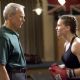 Clint Eastwood as Frankie and Hilary Swank as Maggie in Warner Bros. Pictures' drama Million Dollar Baby. The Malpaso production also stars Morgan Freeman. Merie W. Wallace