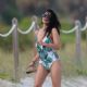 Diane Guerrero in Swimsuit at the beach in Miami
