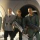 Cécile Breccia, Stephen Hogan, Jolene Blalock and Stelio Savante in the scene of Starship Troopers 3: Marauder.