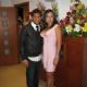 Daniel Alves and Dinora Santana