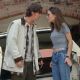 Jeremy London as T.S. Quint and Claire Forlani as Brandi Svenning in Gramercy Pictures' 2005 comedy Mallrats, directed by Kevin Smith