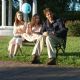 Shelan O'Keefe, Gracie Bednarczyk and John Cusack play as Heidi, Dawn and Stanley in Grace is Gone