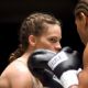 Hilary Swank as Maggie in Warner Bros. Pictures' drama Million Dollar Baby. The Malpaso production also stars Clint Eastwood and Morgan Freeman. Merie W. Wallace