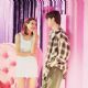 Claire Forlani as Brandi Svenning and Jeremy London as T.S. Quint in Gramercy Pictures' 2005 comedy Mallrats, directed by Kevin Smith