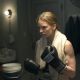 Hilary Swank as Maggie in Warner Bros. Pictures' drama Million Dollar Baby. The Malpaso production also stars Clint Eastwood and Morgan Freeman. Merie W. Wallace