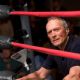 Clint Eastwood as Frankie in Warner Bros. Pictures' drama Million Dollar Baby. The Malpaso production also stars Hilary Swank and Morgan Freeman. Merie W. Wallace