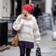 Fearne Cotton: arriving to work in London