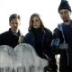 Erica Geerson (Erica Leerhsen), Stephen Ryan Parker (Stephen Barker Turner), Tristen Ryler (Tristen Skyler), and Jeff Patterson (Jeffrey Donovan) in Artisan's Book of Shadows: Blair Witch 2 - 2000