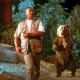 Eddie Murphy as Dr. Dolittle teaching Archie, voiced by Steve Zahn, how to strut his stuff in 20th Century Fox's Dr Dolittle 2 - 2001