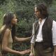Samantha Mumba as Eloi woman Mara and Guy Pearce as scientist and inventor Alexander Hartdegen in Dreamworks' and Warner Brothers' The Time Machine - 2002