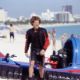 Following a hovercraft ride, Justin (Justin Guarini) makes a fateful decision, while singing “From Me to You.”