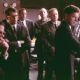 (left to right) Tim Kelleher (Ted Sorensen), Steven Culp (Robert F. Kennedy), Kevin Costner (Kenny O'Donnell), Ed Lauter (General Marshall Carter), Bill Smitrovich (General Maxwell Taylor), Bruce Greenwood (John F. Kennedy), Peter White (John McCone)
