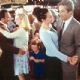 Marty O'Reilly (Carroll O'Connor), Joe Dayton (James Belushi), Megan Dayton (Bonnie Hunt), Grace Briggs (Minnie Driver) and Bob Rueland (David Duchovny) in MGM's Return To Me - 2000