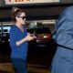 Lauren Conrad arrives at LAX (Los Angeles International Airport) and stays busy making multiple phone calls on two cellphones