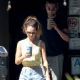 Lily James – Dons Daisy Dukes with boyfriend Michael Shuman out in California