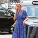 Davinia Taylor in Long Dress – Out in London