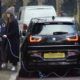 Claire Foy – Charges her electric BMW car out in Hampstead