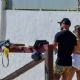 Ellie O’Donnell in Bikini Top and Shorts on holiday in Marbella