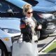 Denise Richards in a puffy black jacket Out Shopping in Malibu