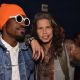 Actor Andre Benjamin and singer Steven Tyler arrive to the Los Angeles premiere of 'Jimi: All Is By My Side' at ArcLight Cinemas on September 22, 2014 in Hollywood, California