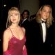 Jennie Garth and Daniel Clark at the 49th Annual Golden Globe Awards, Beverly Hilton Hotel, Beverly Hills on January 18, 1992