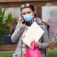 Florence Pugh – shows off her new short hair in New York