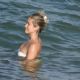 Kristin Cavallari – In a white bikini with her hairstylist Justin Anderson in Los Cabos