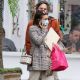 Florence Pugh – shows off her new short hair in New York