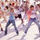Kelly (Kelly Clarkson) and Justin (Justin Guarini) strut their stuff during the final party/dance of Spring Break.