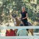 Amber Heard – Pictured horseback riding in Los Angeles