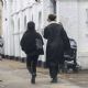 Lily James – Seen with a friend in North West London