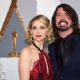 Musician Dave Grohl and Jordyn Blum attend the 88th Annual Academy Awards at Hollywood & Highland Center on February 28, 2016 in Hollywood, California.
