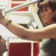 Keanu Reeves as Officer Jack Traven and Sandra Bullock as Annie Porter in Speed (1994)