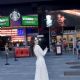 Sofia Carson – Visits the billboard for ‘Purple Hearts’ in Times Square
