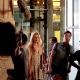 Ed Westwick kisses his co-star Clemence Poesy whilst filming scenes for season 4 of 