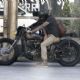 David Beckham out doing some shopping and cruising his motorcycle on Melrose Ave in West Hollywood, California on July 2, 2012