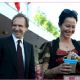 Ralph Fiennes and Amanda Harlech
