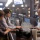 Jimmy Olsen (SAM HUNTINGTON, left) and his old friend Clark Kent (BRANDON ROUTH, center) greet Bo the bartender (JACK LARSON) at the Daily Planet reporters’ usual watering hole in Warner Bros. Pictures’ and Legendary Pictures’ action adv