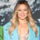 Kate Hudson in a bright blue blazer and skirt at Stella Mccartney x Adidas Party in Los Angeles