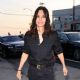 Courteney Cox – In all black out to dinner in Santa Monica