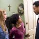 (Left to right) Megan (Shoshana Bush), Charity (Essence Atkins) and her Baby Daddy (Shawn Wayans) in the comic spoof 'Dance Flick.'