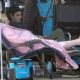 Elisabeth Moss – Pictured on set with director Max Minghella in Los Angeles