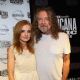 Patty Griffin and Robert Plant pose backstage at the 13th annual Americana Music Association Honors and Awards Show at the Ryman Auditorium on September 17, 2014 in Nashville, Tennessee