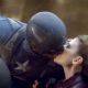 Chris Evans as Steve Rogers and Hayley Atwell as Peggy Carter in Captain America: The First Avenger (2011)