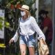 Robin Wright in Denim Shorts – Out in Pacific Palisades