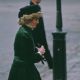 Princess Diana attends a memorial service for Lord Mountbatten at Westminster Abbey in London - March 1985