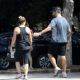 Nicole Eggert hiking at Fryman Canyon in LA