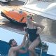 Selena Gomez – In a swimsuit on a yacht during her birthday vacation in Positano